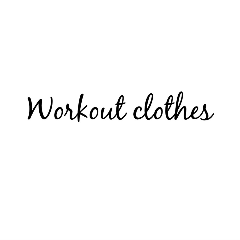 Lots of workout clothes Nike, adidas, lululemon